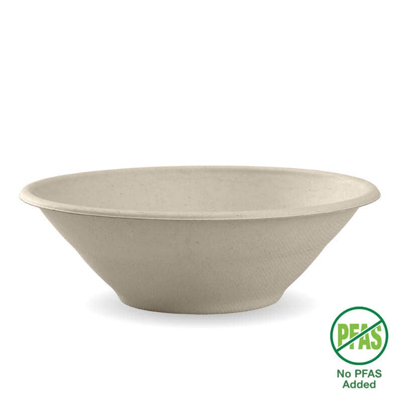 BioPak 940ml / 32oz Natural Plant Fibre Bowl