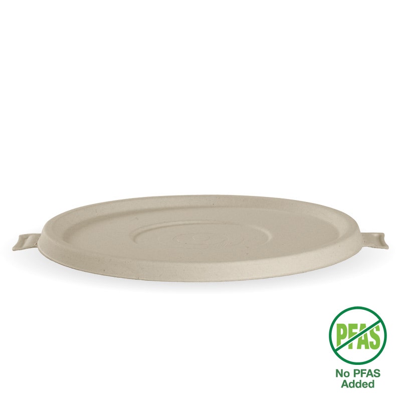 BioPak 800-1,420ml / 24-48oz Natural Plant Fibre BioBowl Lid