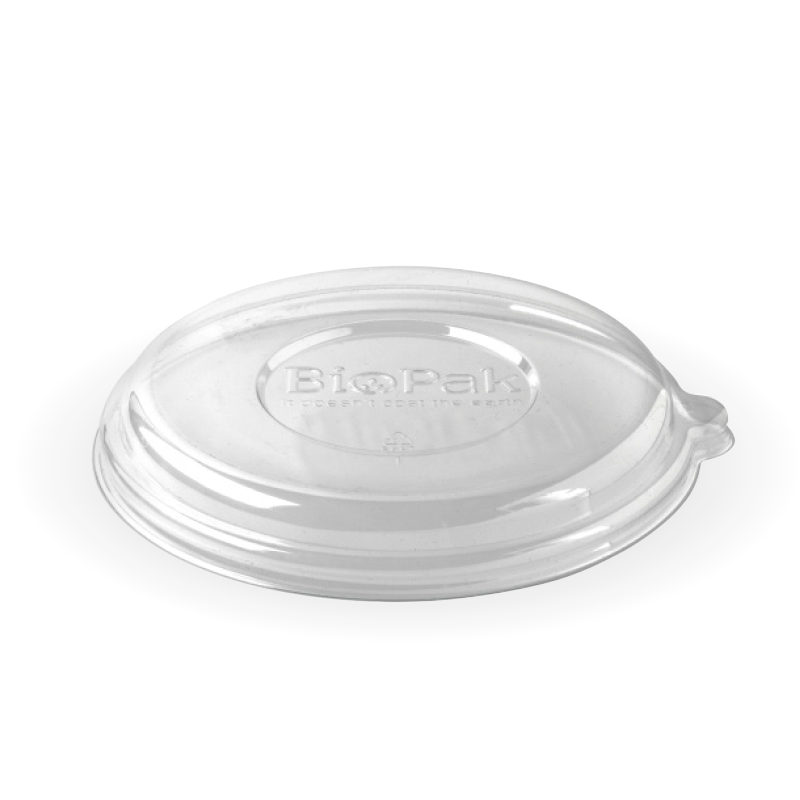 BioPak 800-1,420ml / 24-48oz Clear RPET BioBowl Lid