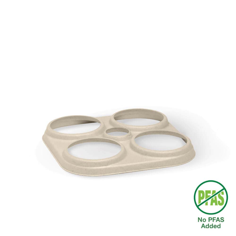 BioPak 4-Pack Plant Fibre Beer Ring Holder