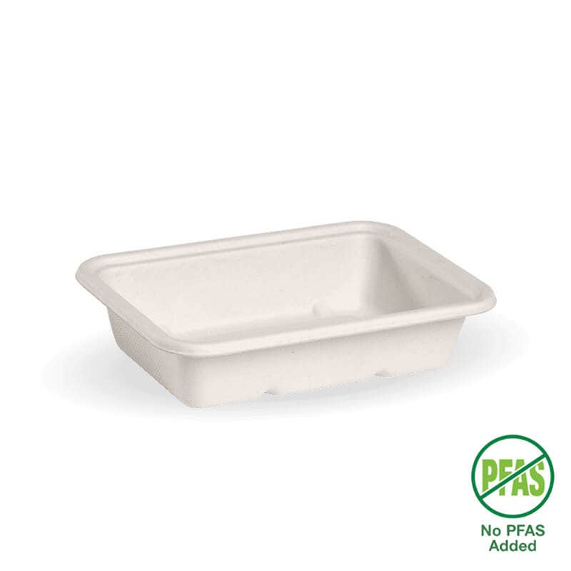 BioPak 500ml White Plant Fibre Takeaway Base