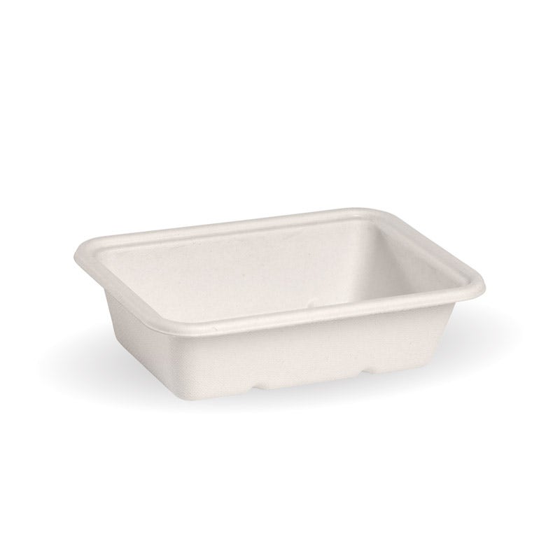 BioPak 600ml White Plant Fibre Takeaway Base