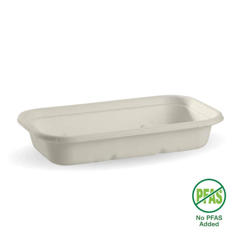 BioPak 750ml White Plant Fibre Takeaway Base (PFAS FREE)