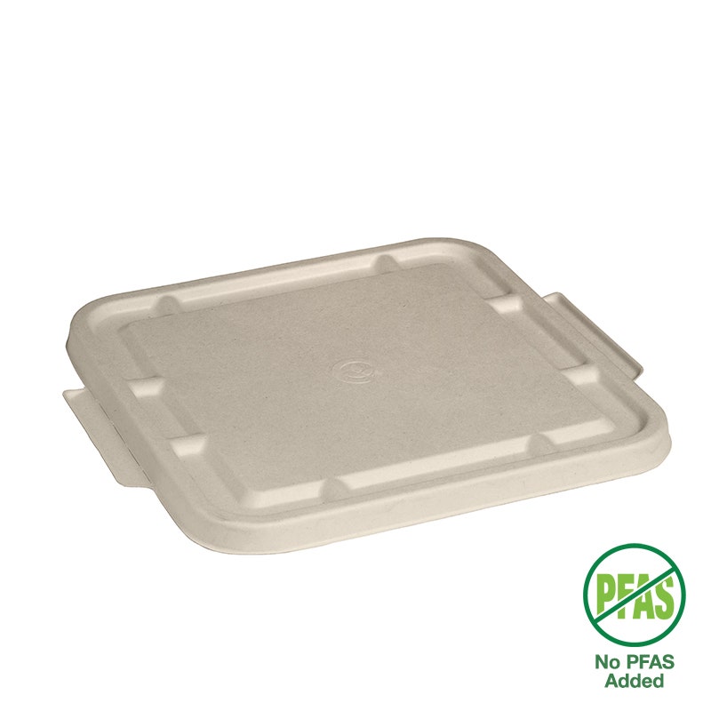 BioPak 3-Compartment Large Natural Plant Fibre Takeaway Lid