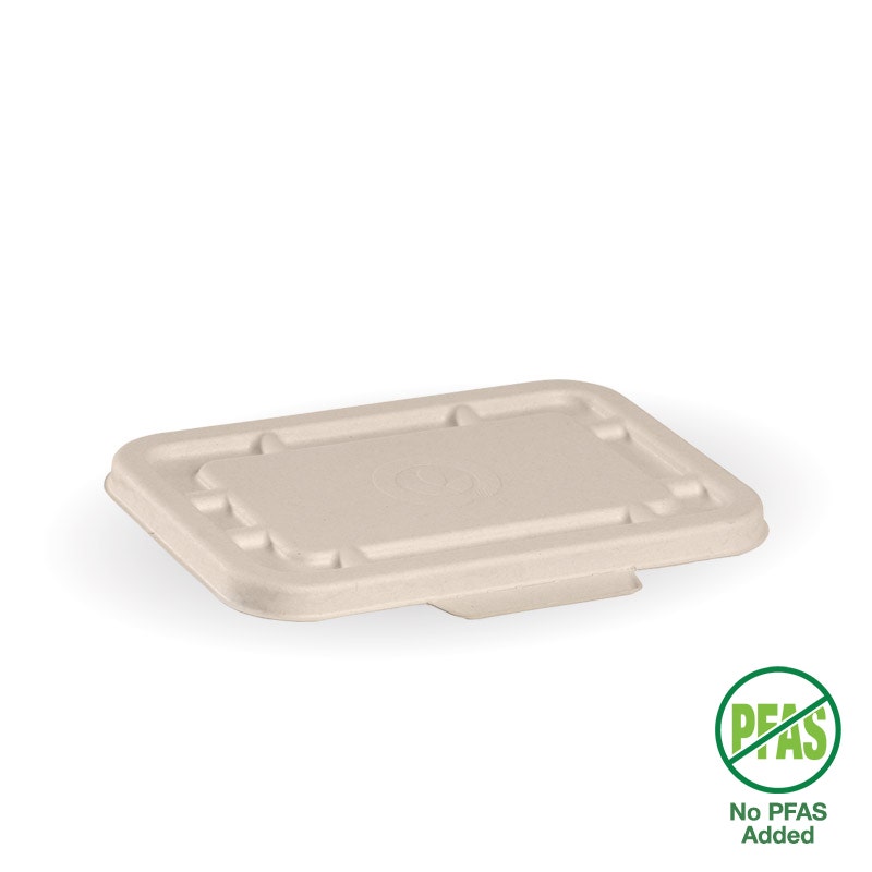 BioPak 500ml & 600ml Natural Plant Fibre Takeaway Lid