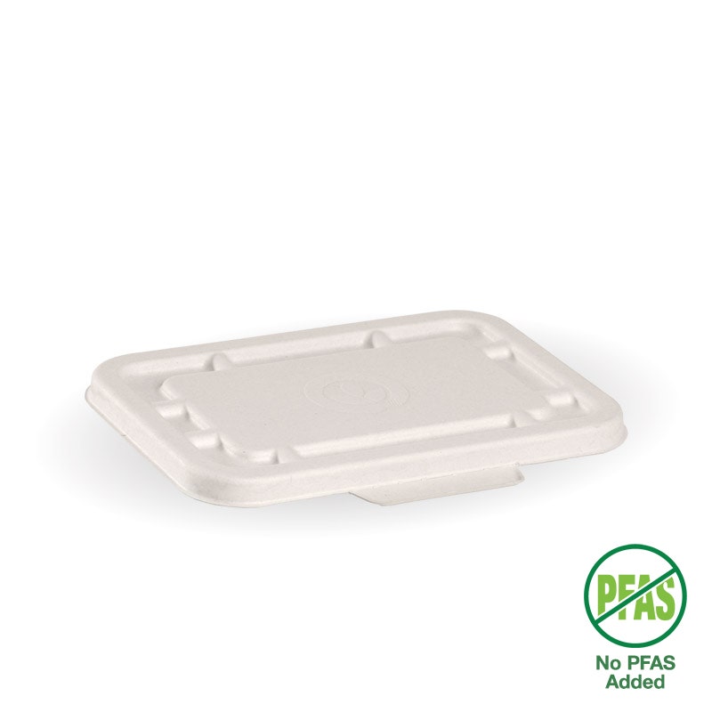 BioPak 500ml & 600ml White Plant Fibre Takeaway Lid