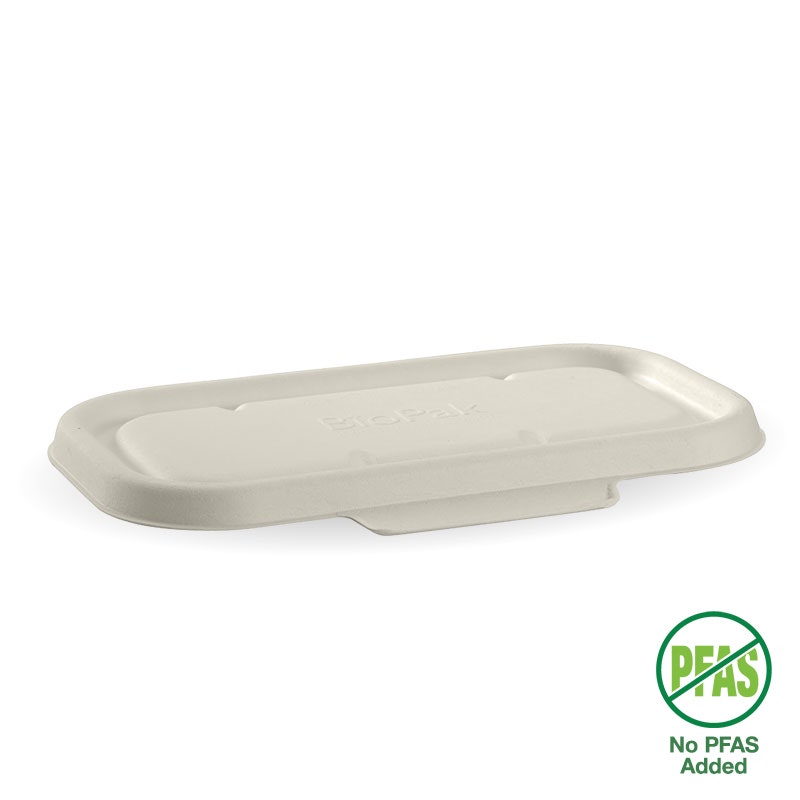 BioPak 750 & 1,000ml White Plant Fibre Takeaway Lid