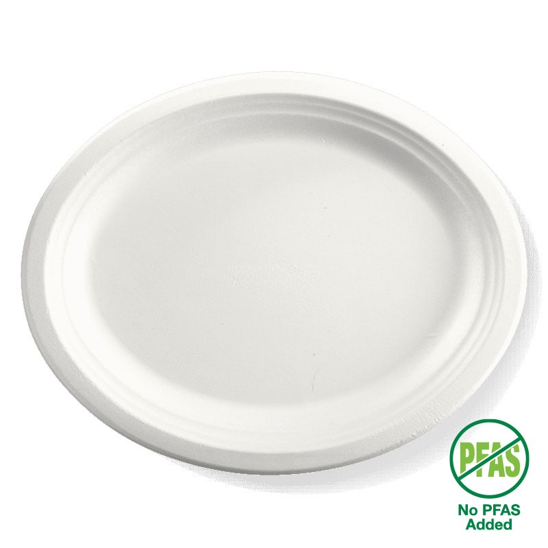 BioPak 32x25cm / 12.5x10" Oval Plant Fibre Plate