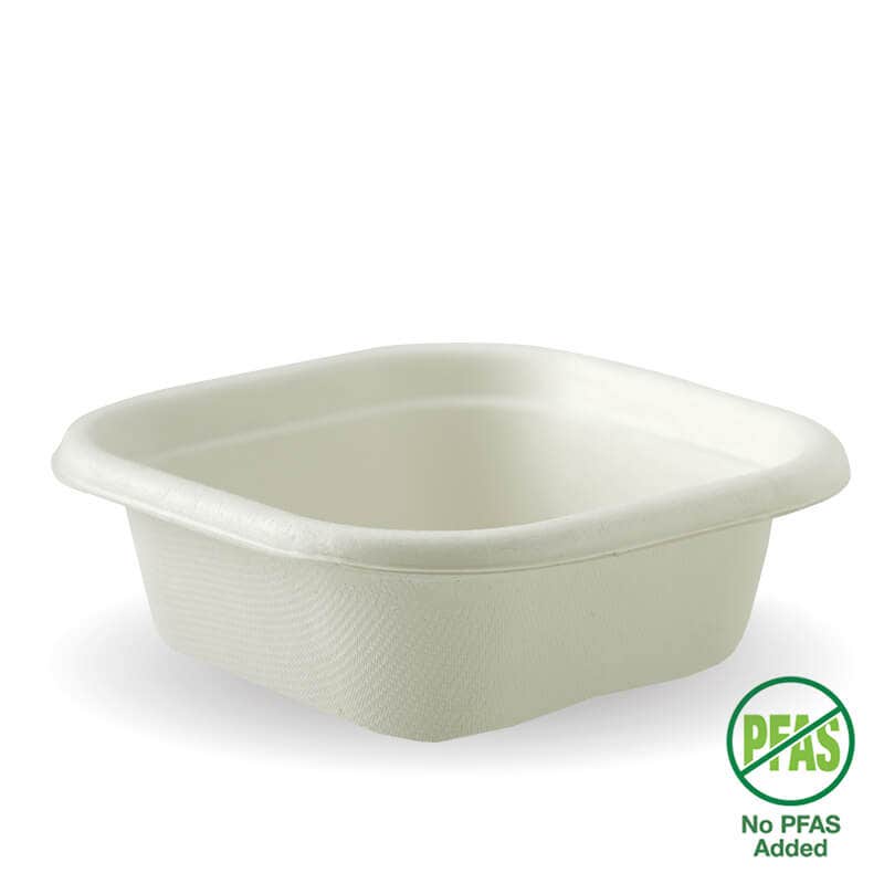 BioPak 280ml White Plant Fibre Takeaway Base