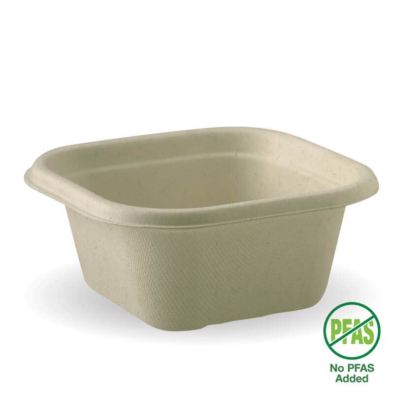 BioPak 480ml Natural Plant Fibre Takeaway Base