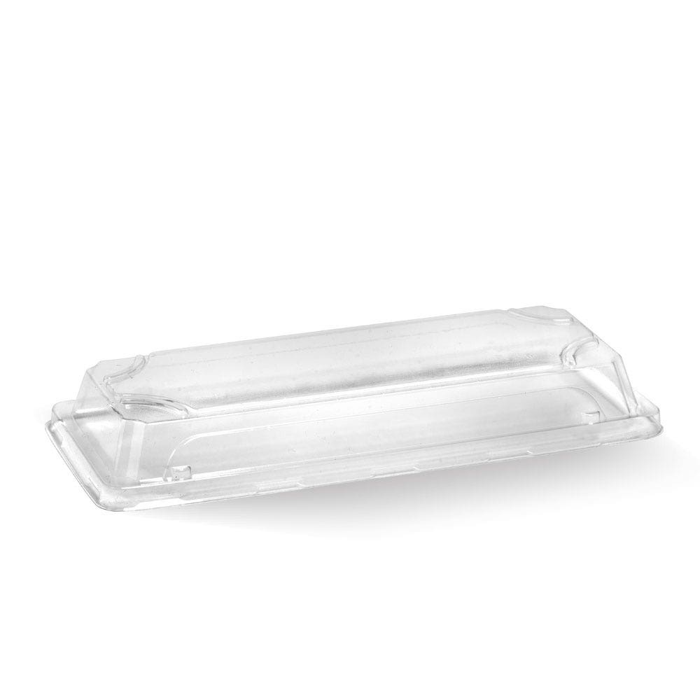 BioPak Long Plant Fibre Sushi Tray PET Lid