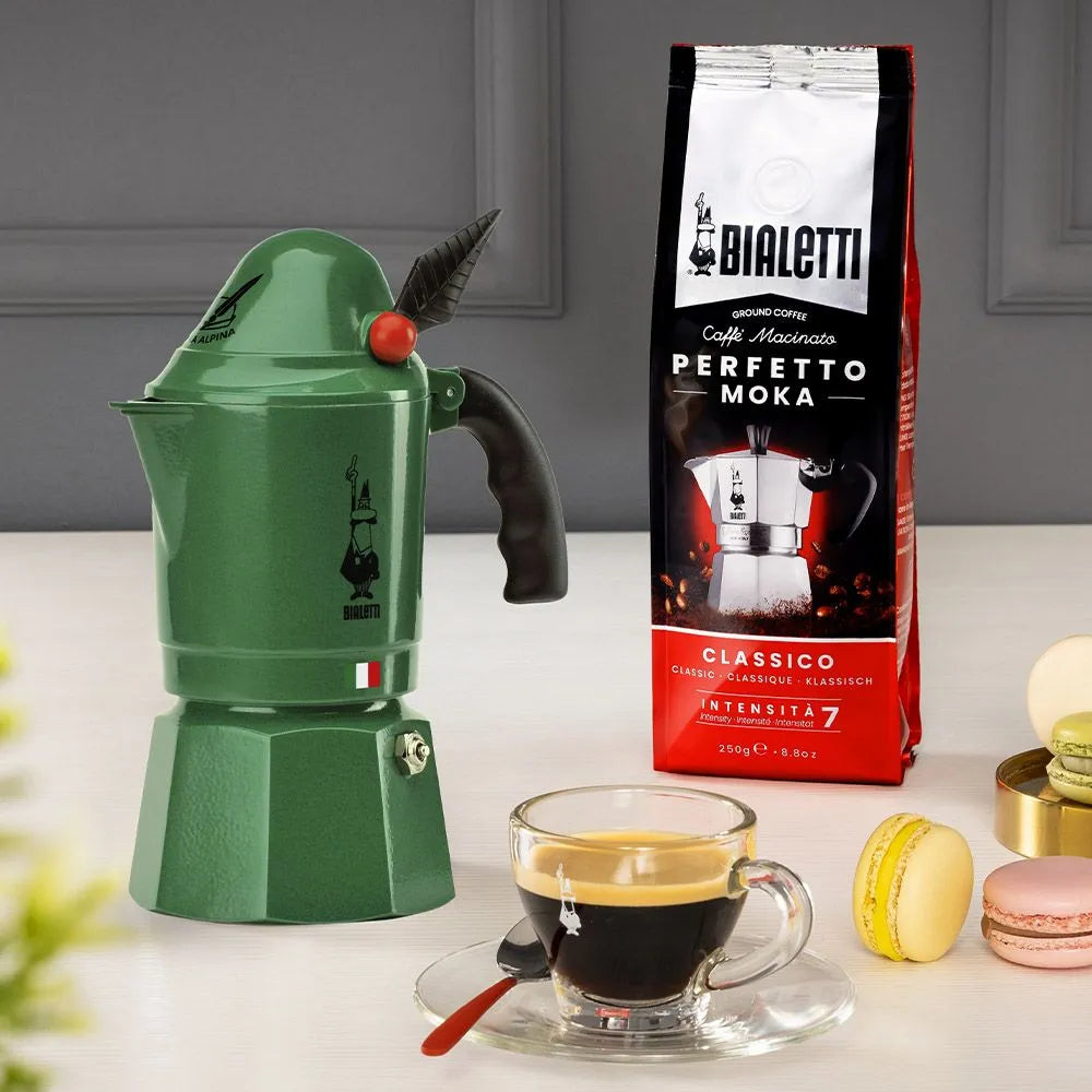 Bialetti Break Alpina 3 Cup (130 ml) Stovetop Coffee Maker