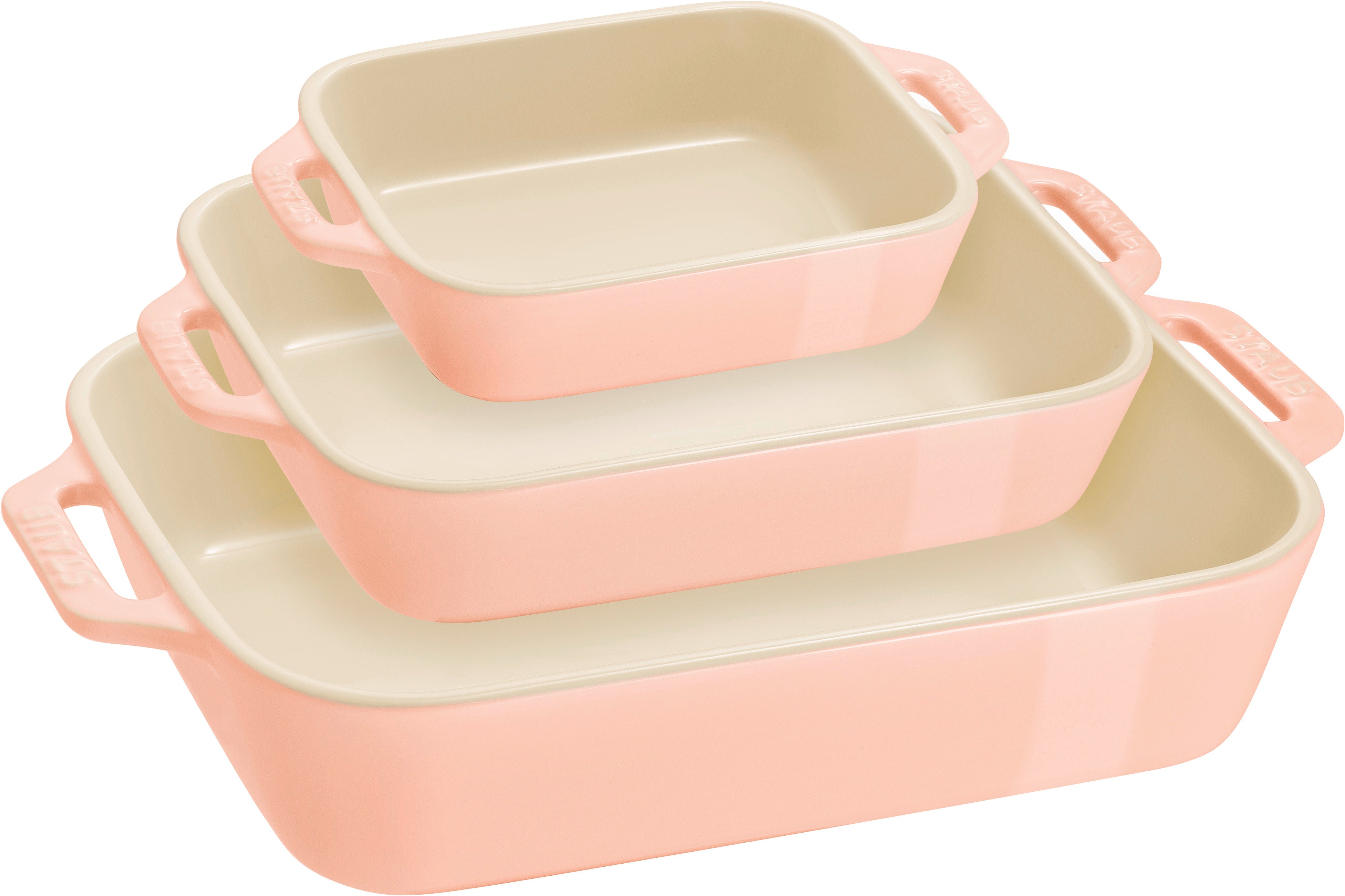 Staub Ceramic Oven Dish 3/Set 14,20,27cm  Pink