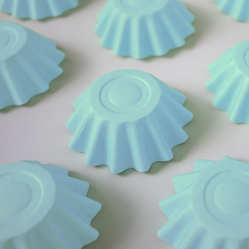 Papyrus Bloom Baking Cups Pastel Blue 24 Pack