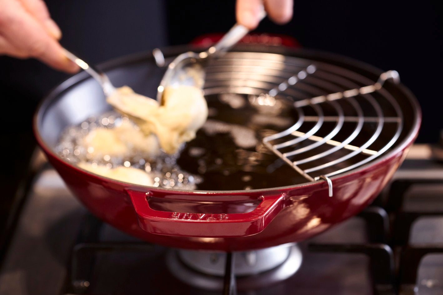 Staub Wok - 37cm Cherry Red