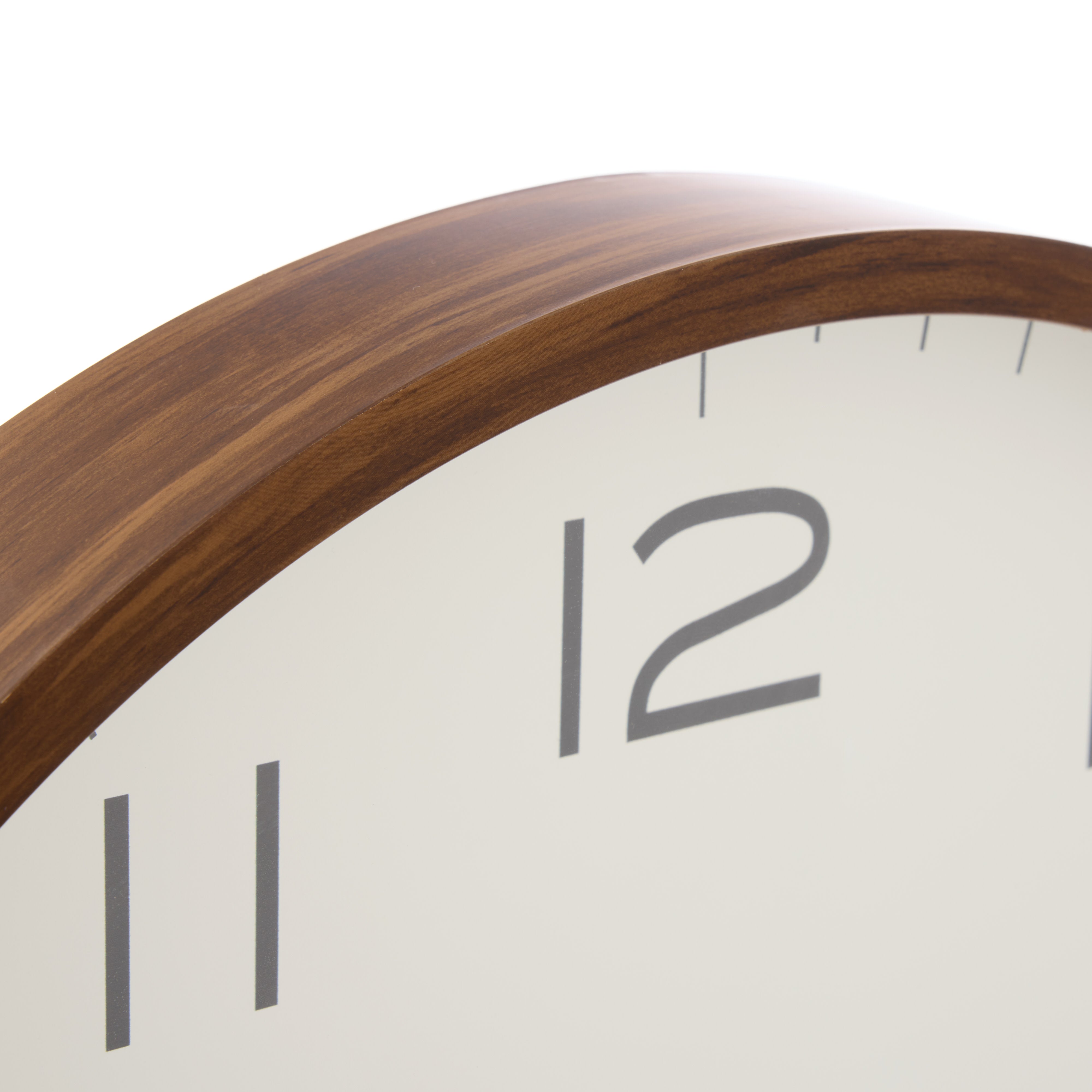 Amalfi Cody Wall Clock White & Walnut