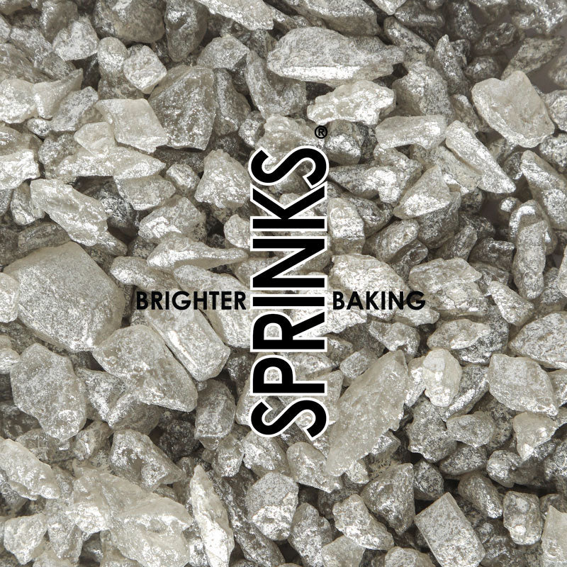 Sprinks Large Rock Sugar Sprinkles Silver 75g