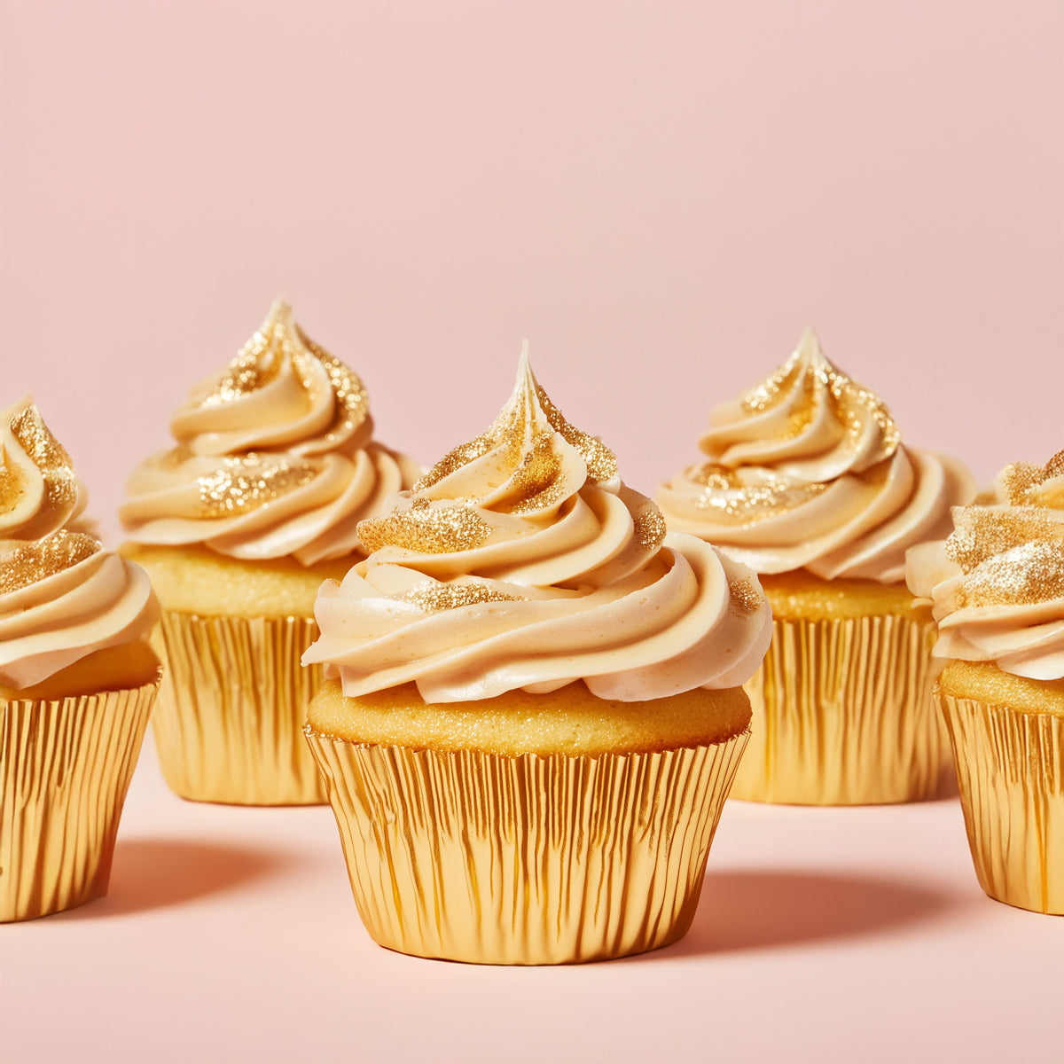 Papyrus Medium Foil Baking Cups Base Gold 44mm 50 Pack