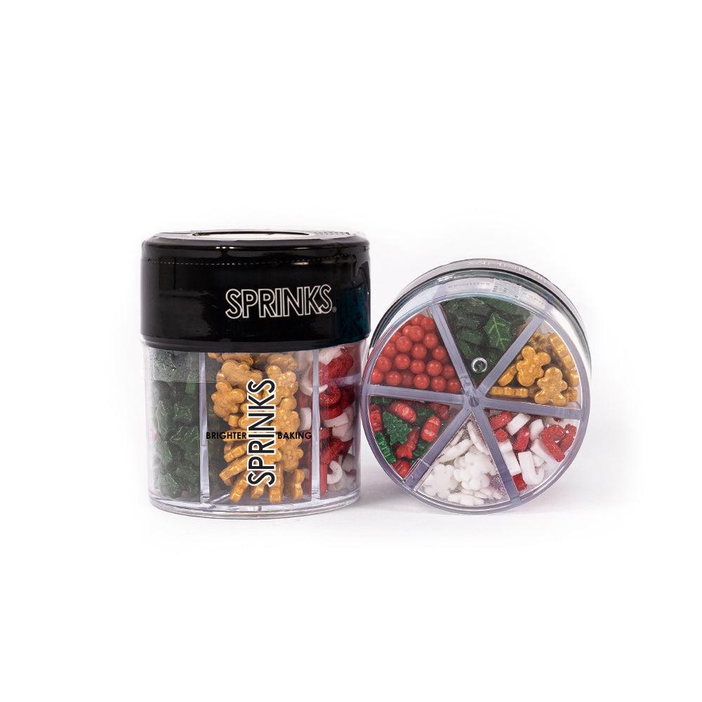 Sprinks Christmas 6 Cell Sprinkles 85g