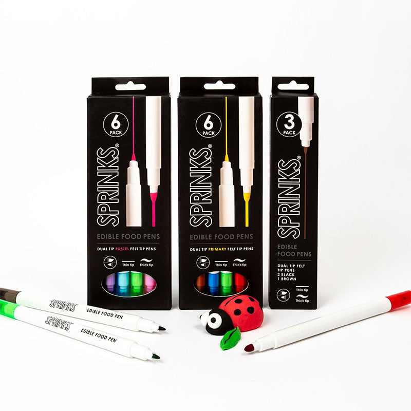 Sprinks Edible Food Pen Set Pastel Pack 6 Pack