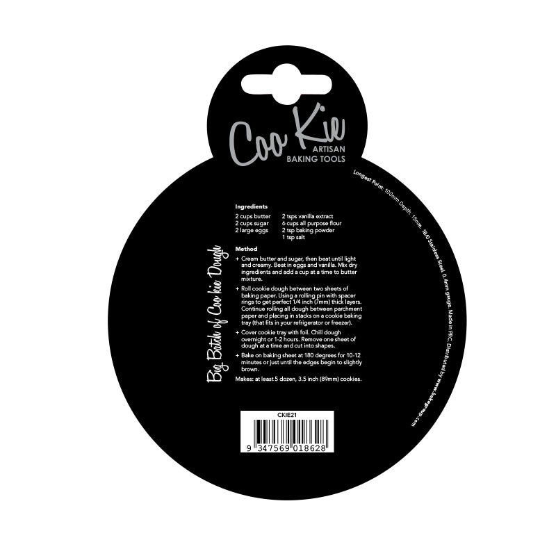 Coo Kie Round Cookie Cutter 100mm