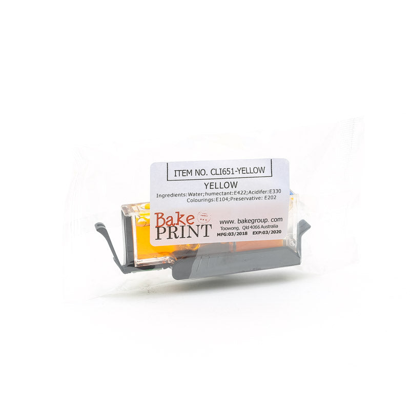 Bake Print 651 Edible Ink Cartridge Yellow