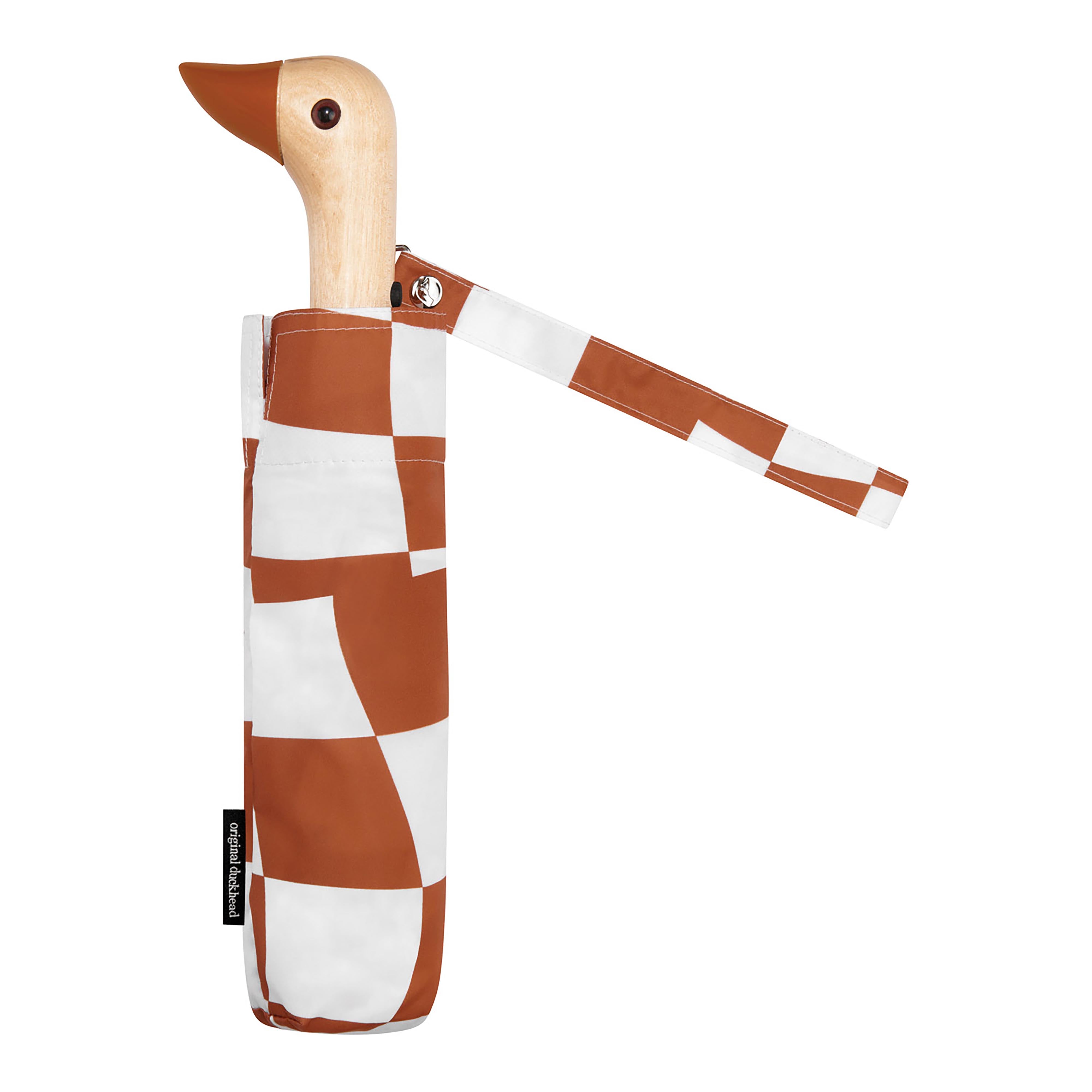 Original Duckhead Duck Umbrella Compact Peanut Butter Checks