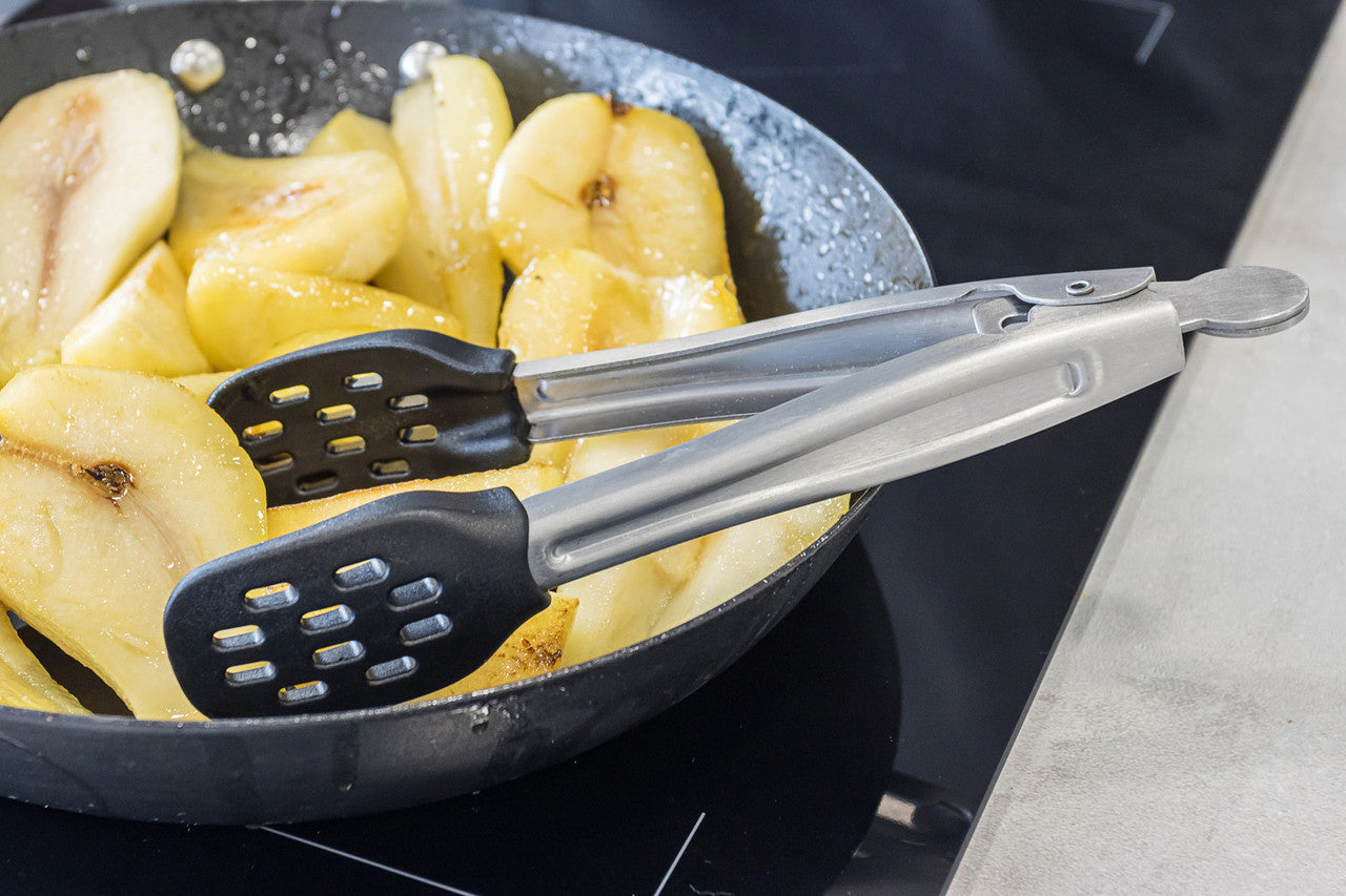 MasterCraft Stainless Steel & Nylon Food Tongs 18cm
