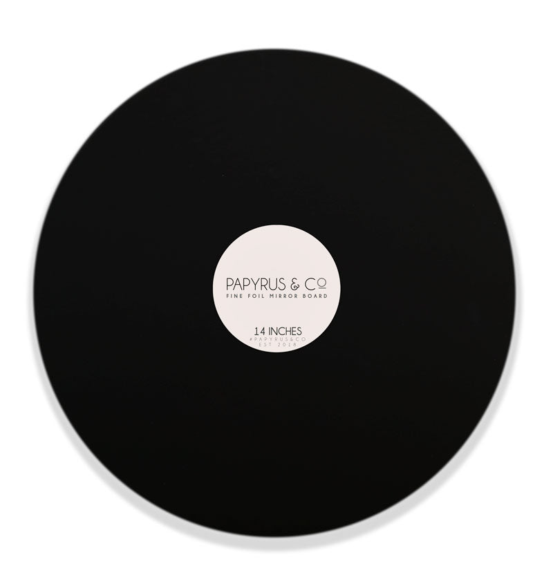 Papyrus Matte Masonite Cake Board Round Black 14in