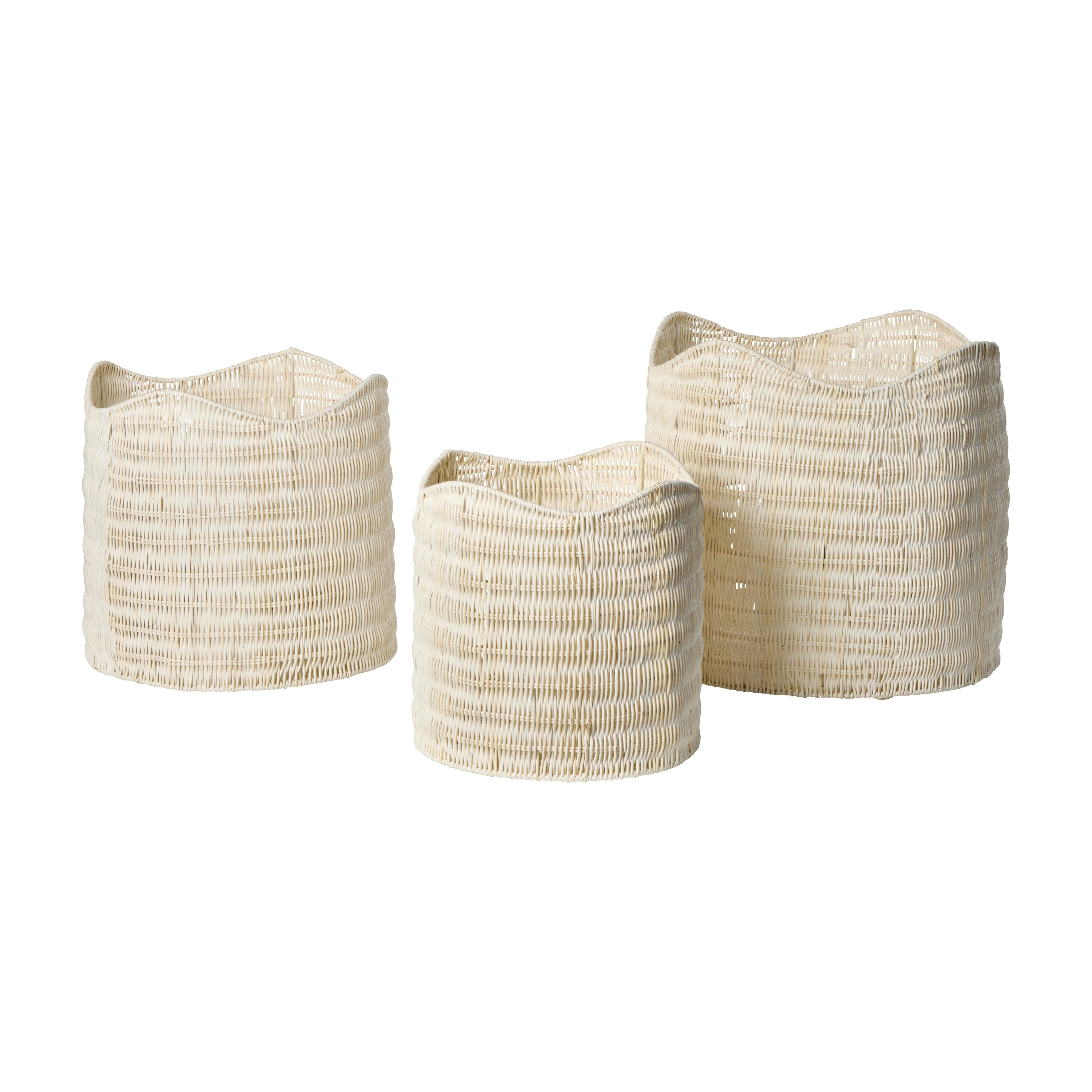 Amalfi Bronte Basket 3 Piece Set White