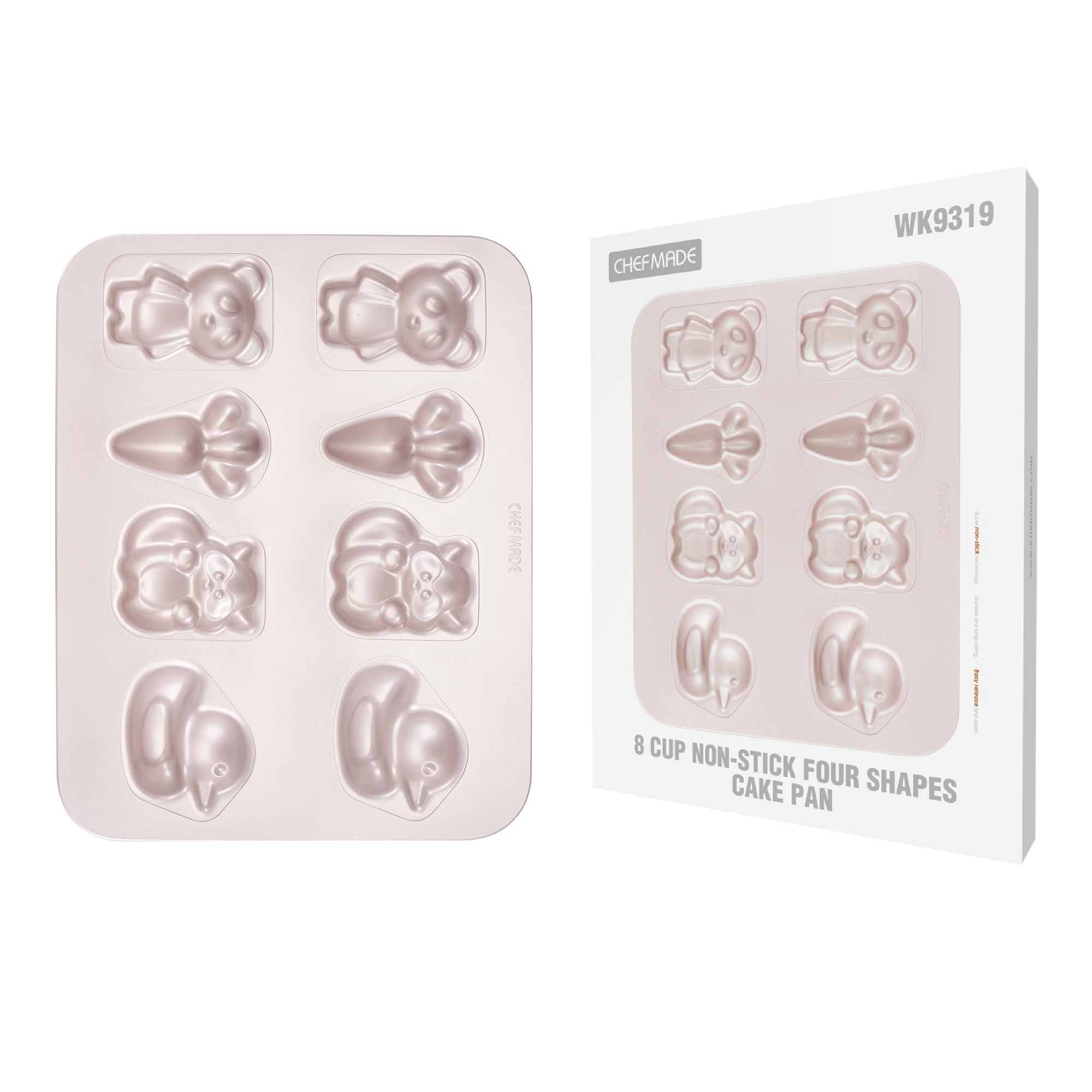 CHEFMADE Mixed Shapes Cake Pan 8 Cup (WK9319)
