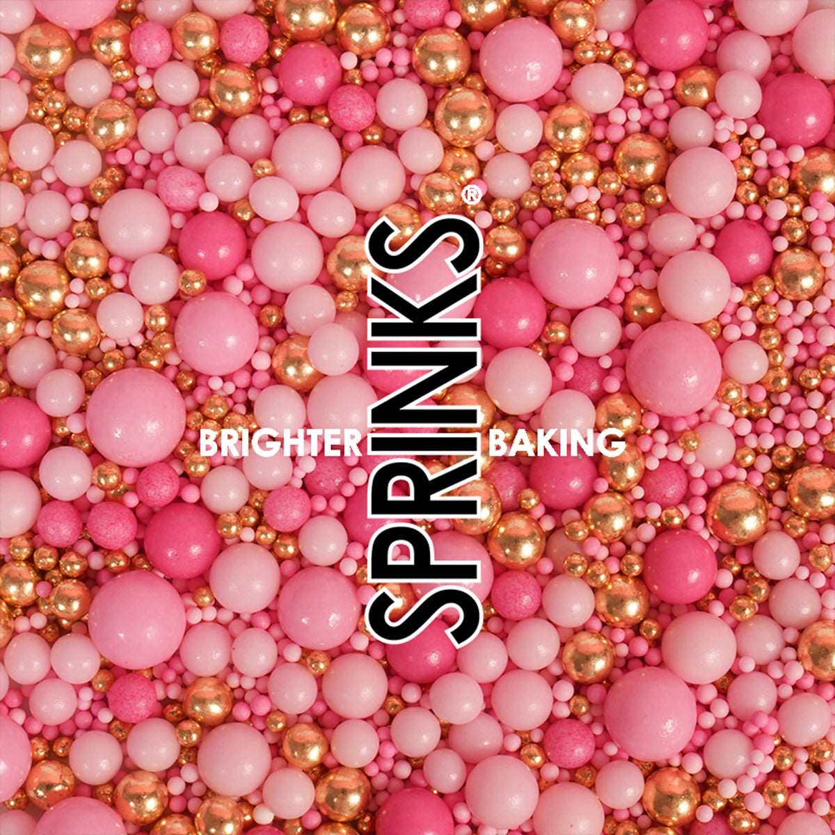 Sprinks Velvet Crunch Sprinkles Pink 70g