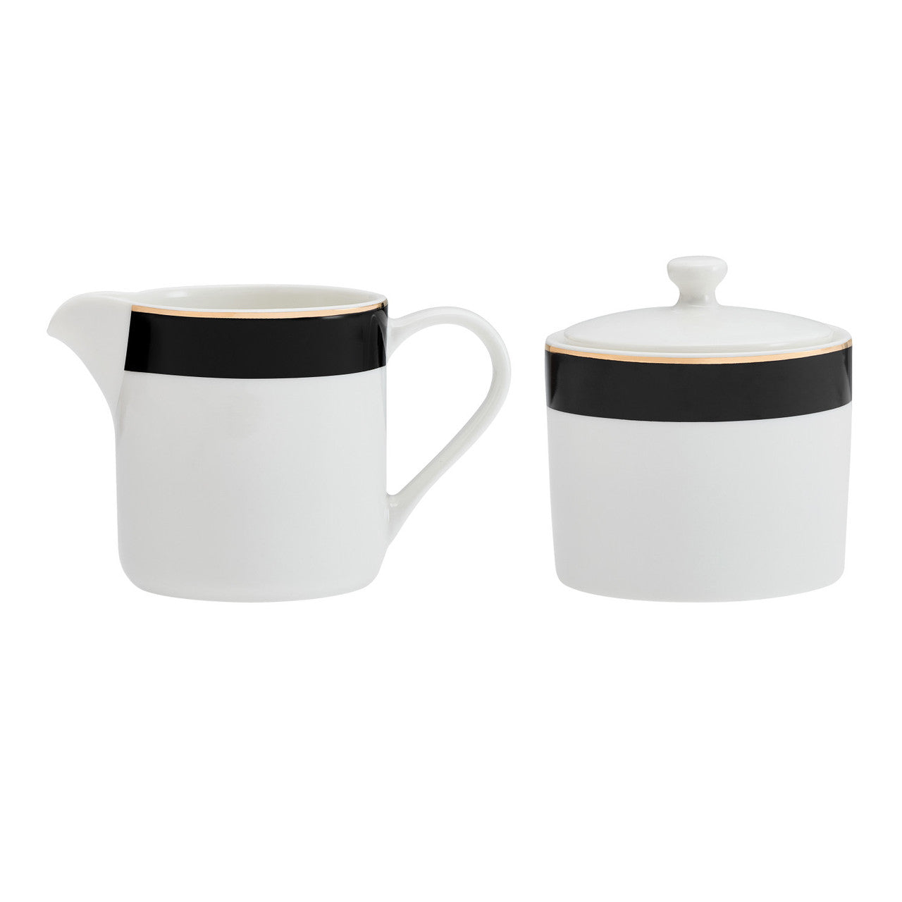 Mikasa Luxe Deco Sugar & Creamer Set 2 Piece