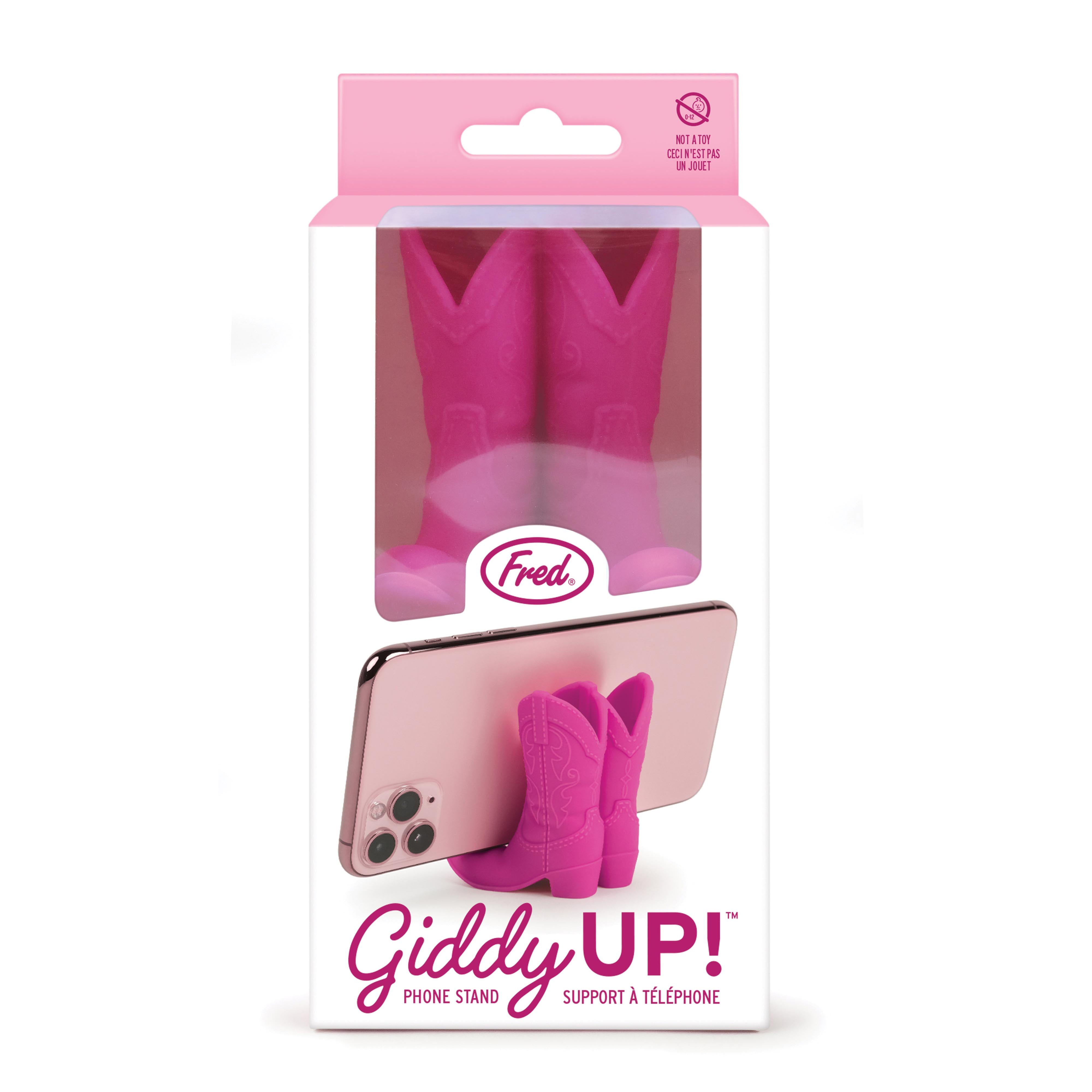 Fred Giddy Up Phone Stand Pink
