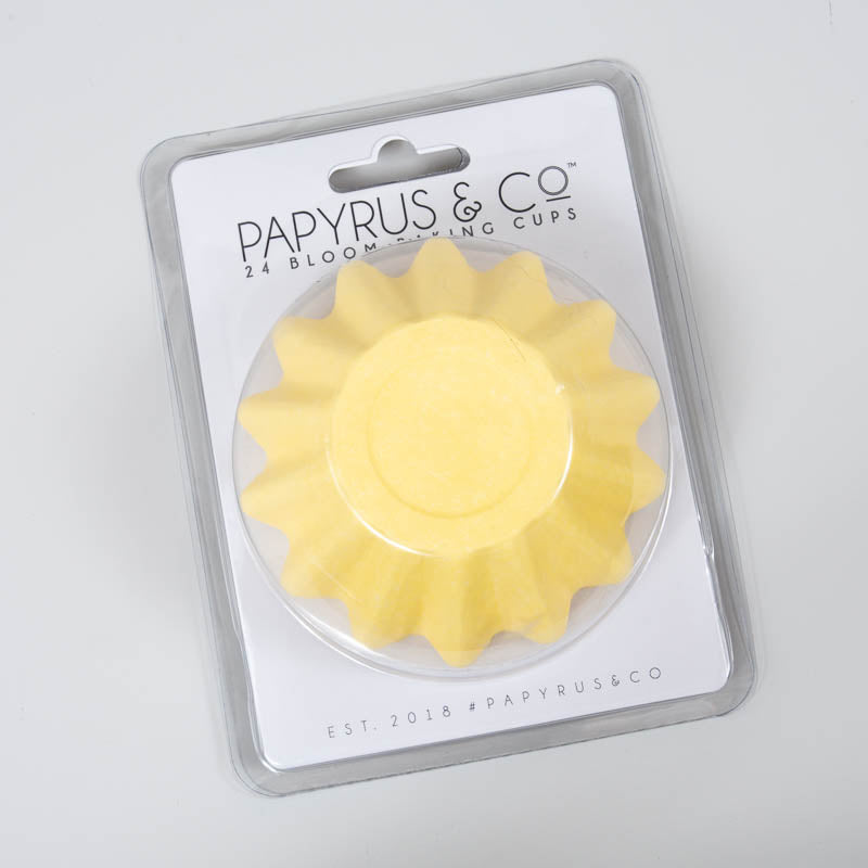 Papyrus Pastel Yellow Bloom Baking Cups 24 Pack