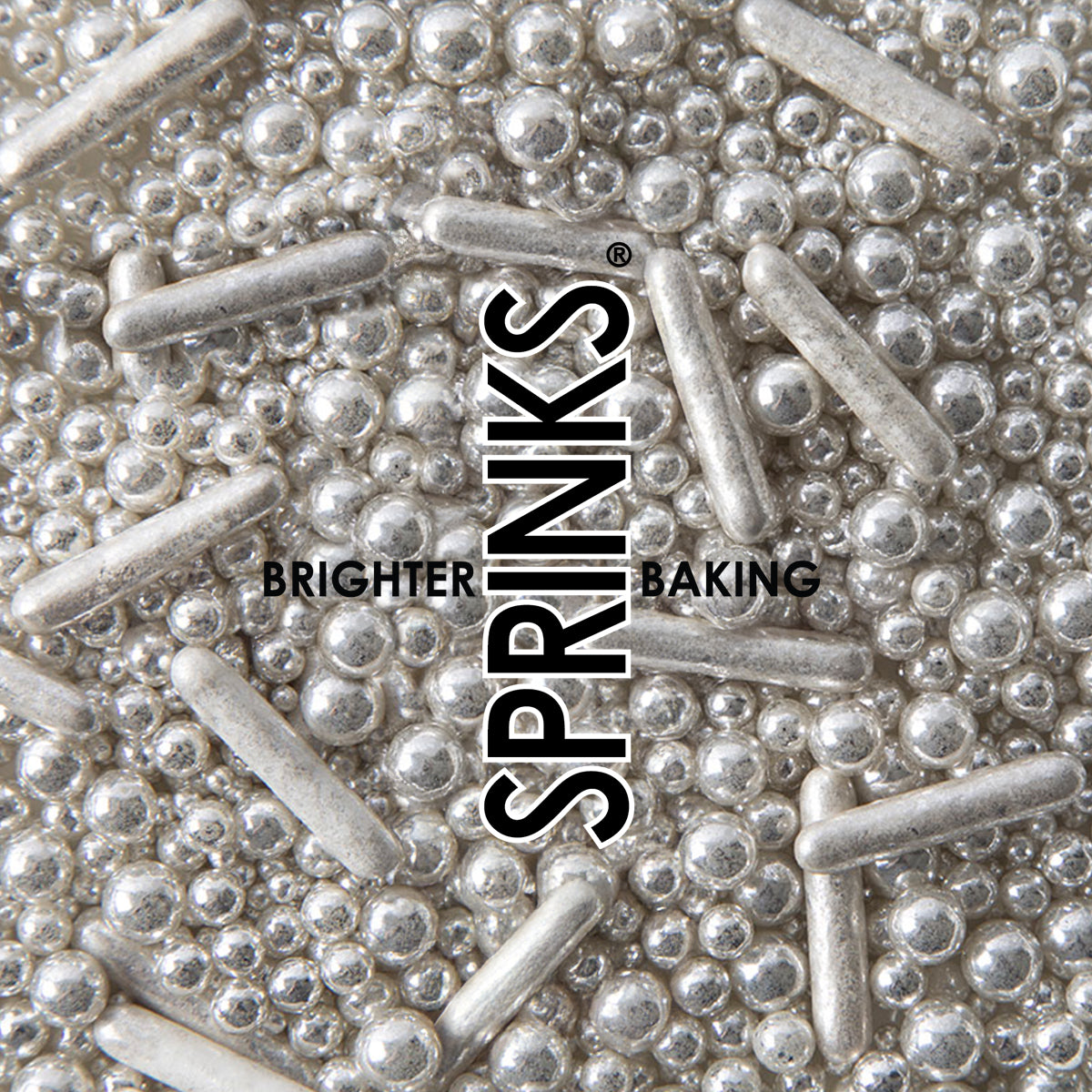 Sprinks Bubble Bounce Sprinkles Silver 500g