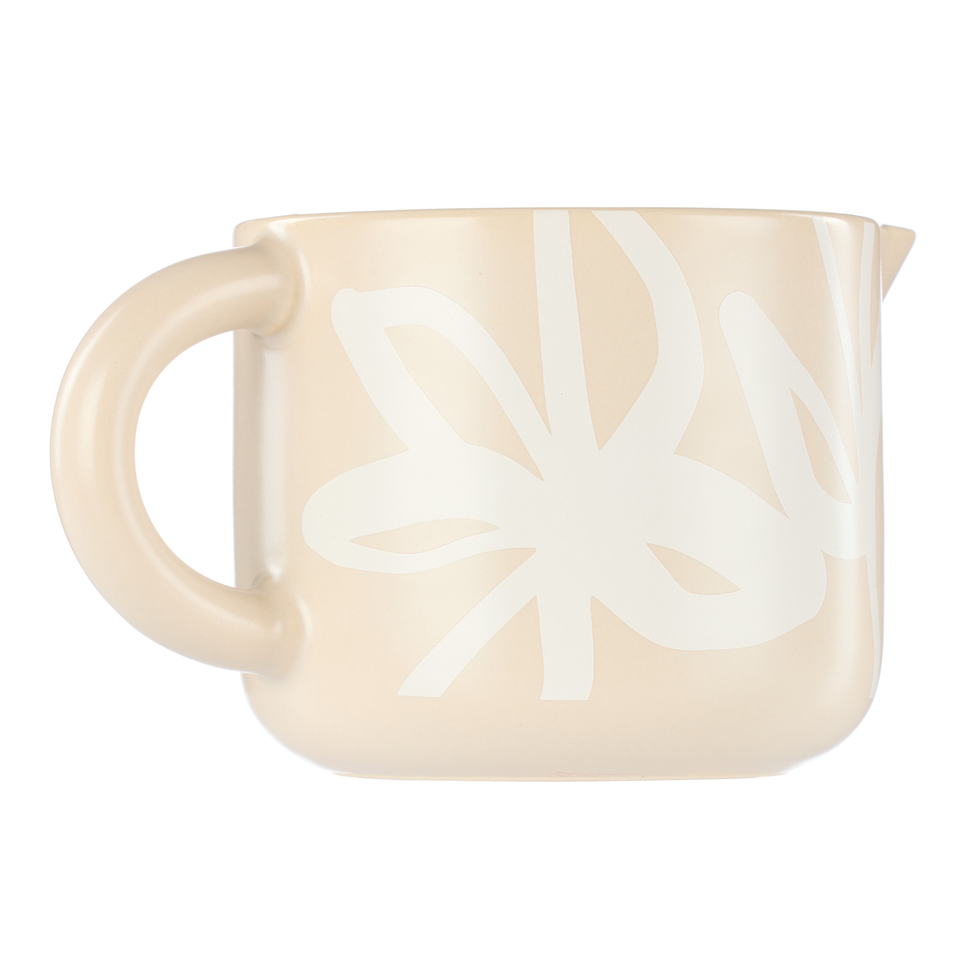 Leaf & Bean Freya Milk Jug 250ml Oat & White