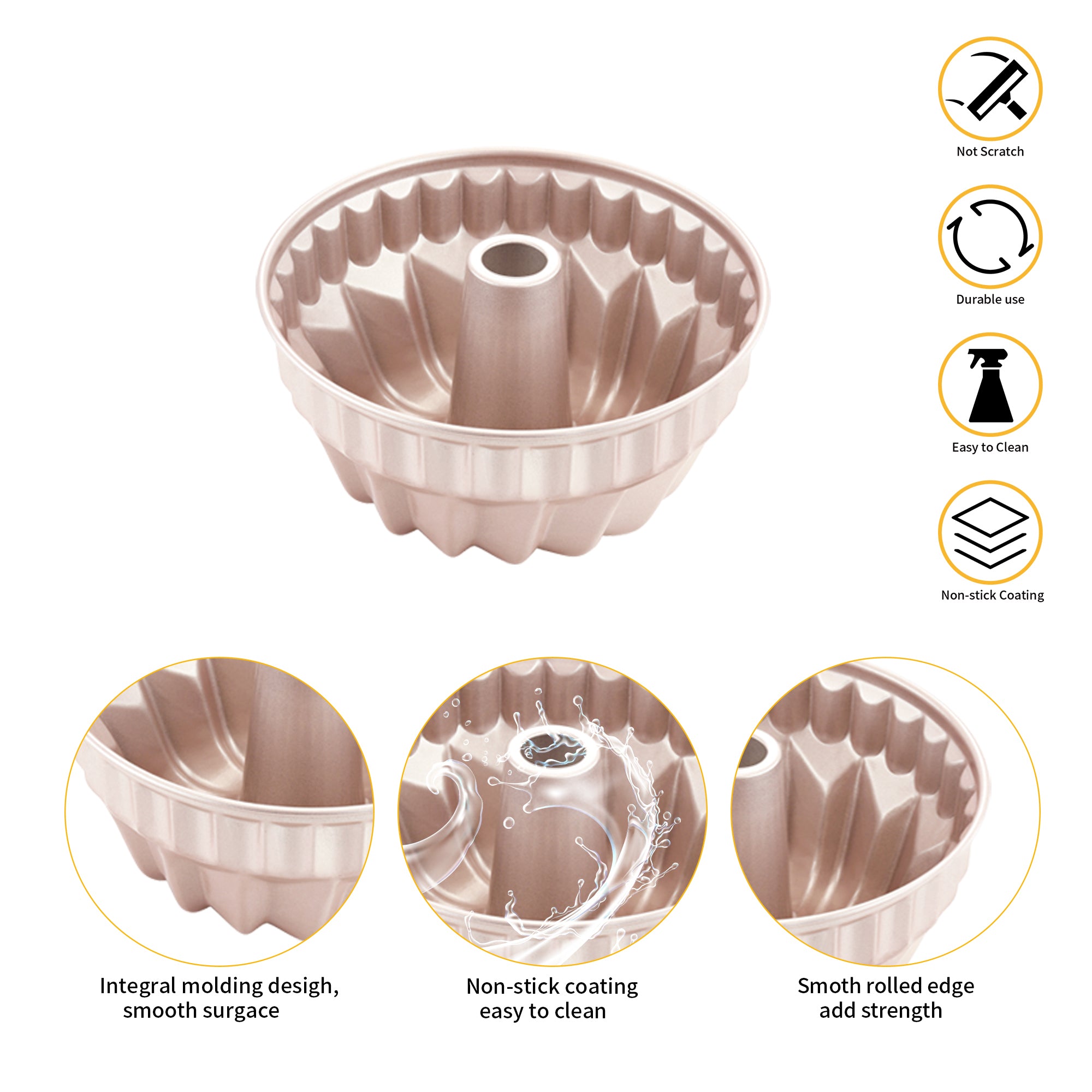 CHEFMADE Kugelhopf Cake Pan 17.5cm (WK9084)