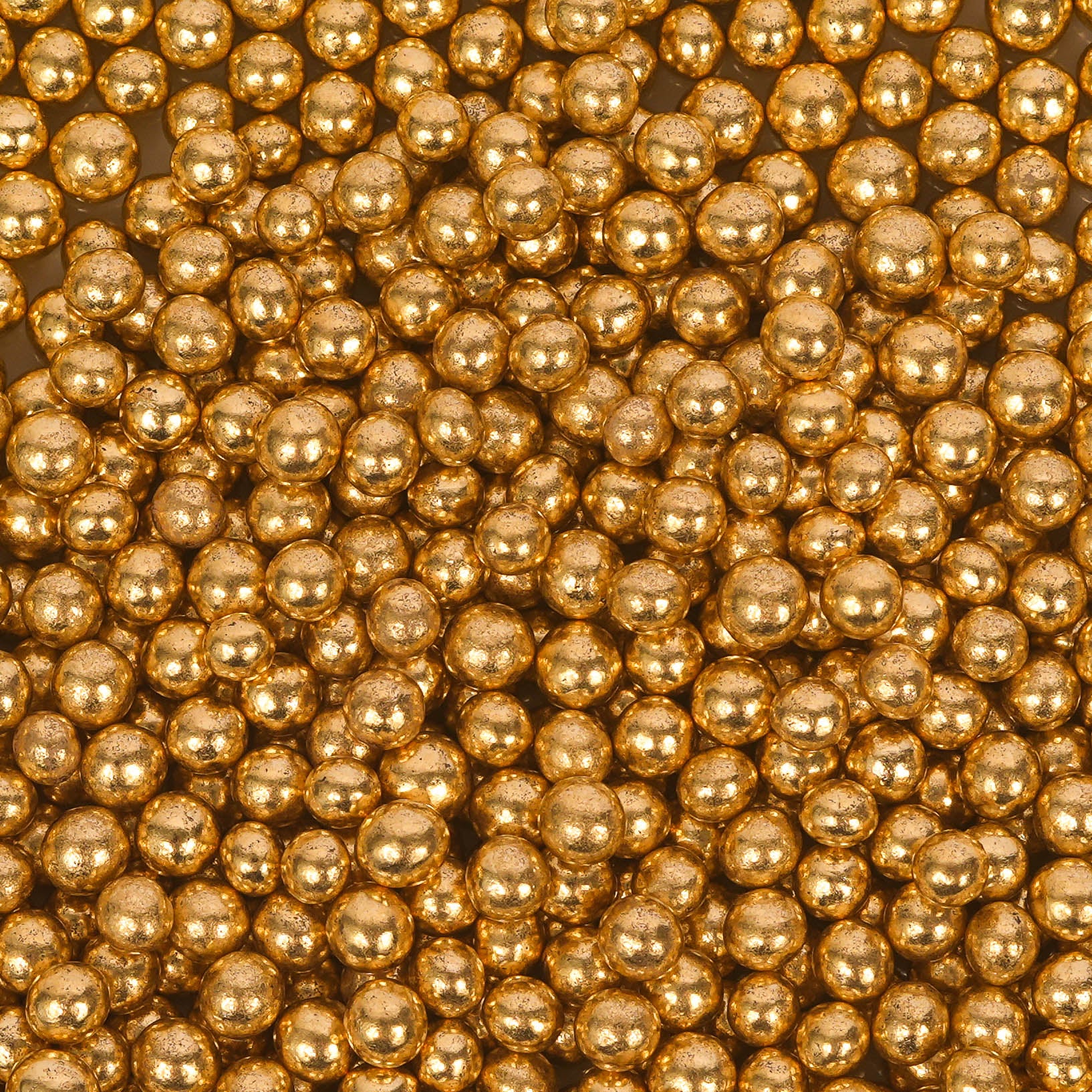 Sprinks Pro Series 2kg Crunchy Shiny Gold 4mm Sprinkles