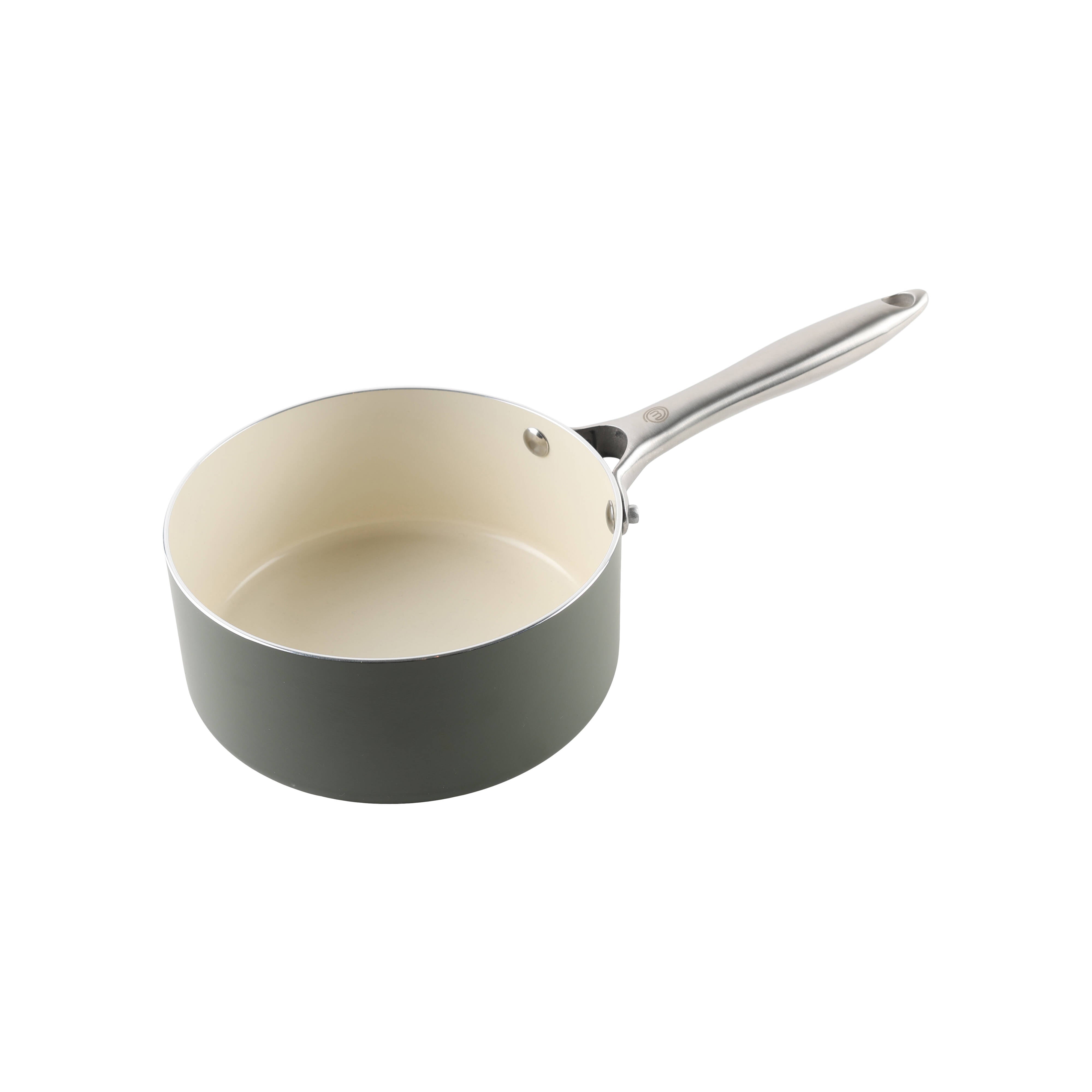MasterChef Sage Elementa Saucepan with Lid 16cm Sage & Cream