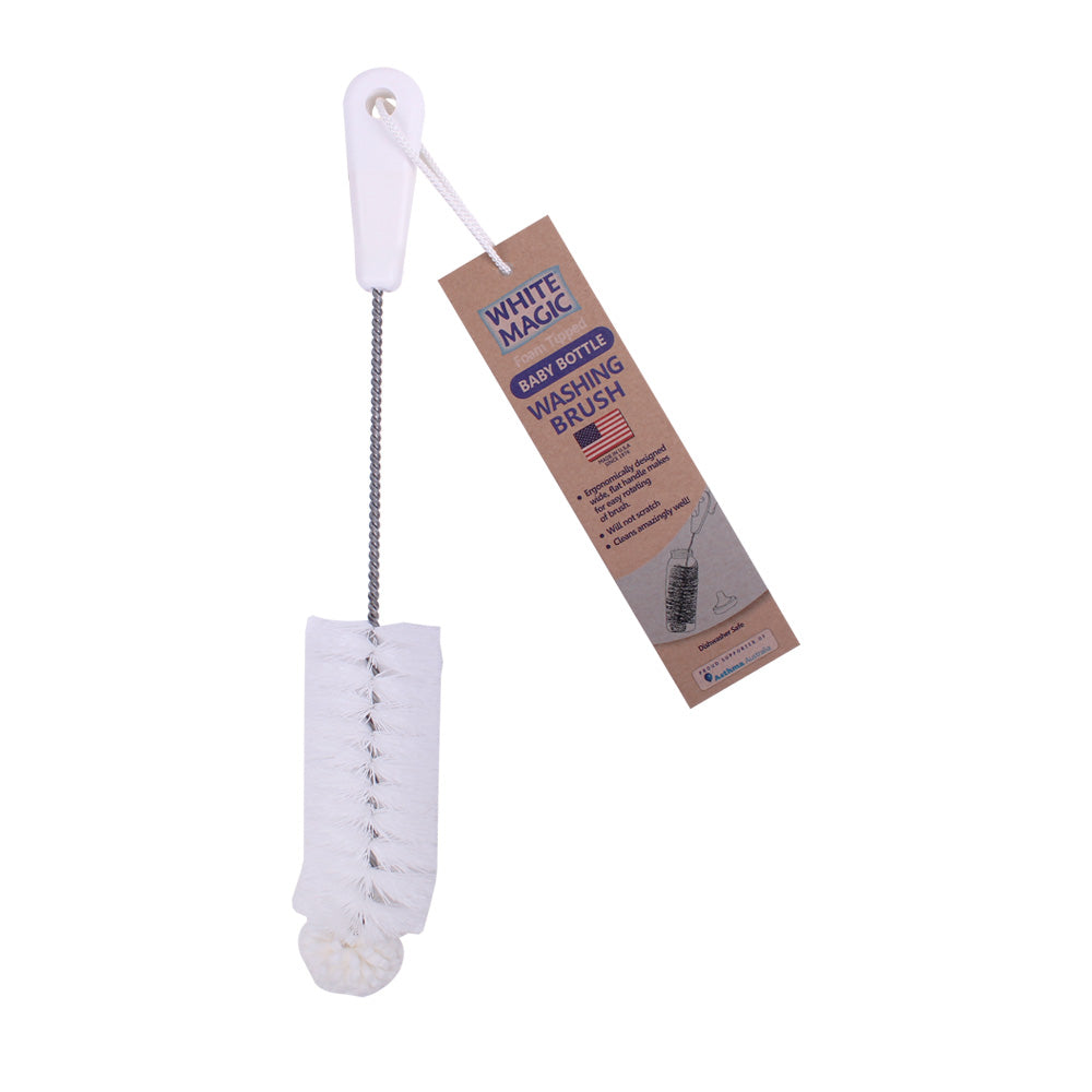Foam Tipped Baby Bottle Washing Brush