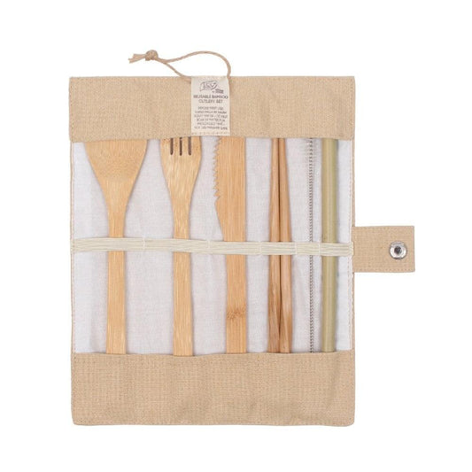 Reusable Bamboo Cutlery Set