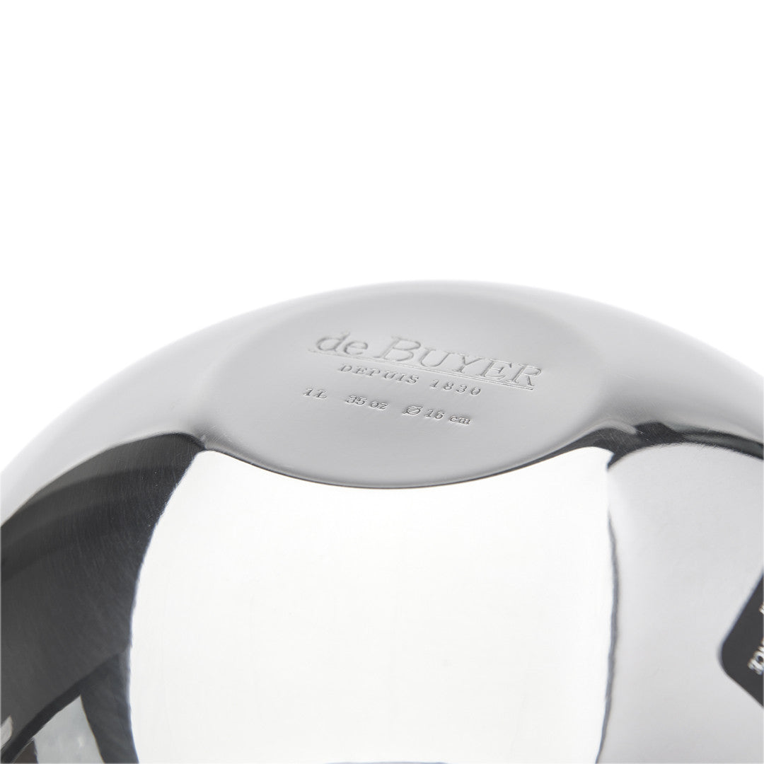de Buyer Stainless Steel Hemispherical Bowl 16cm