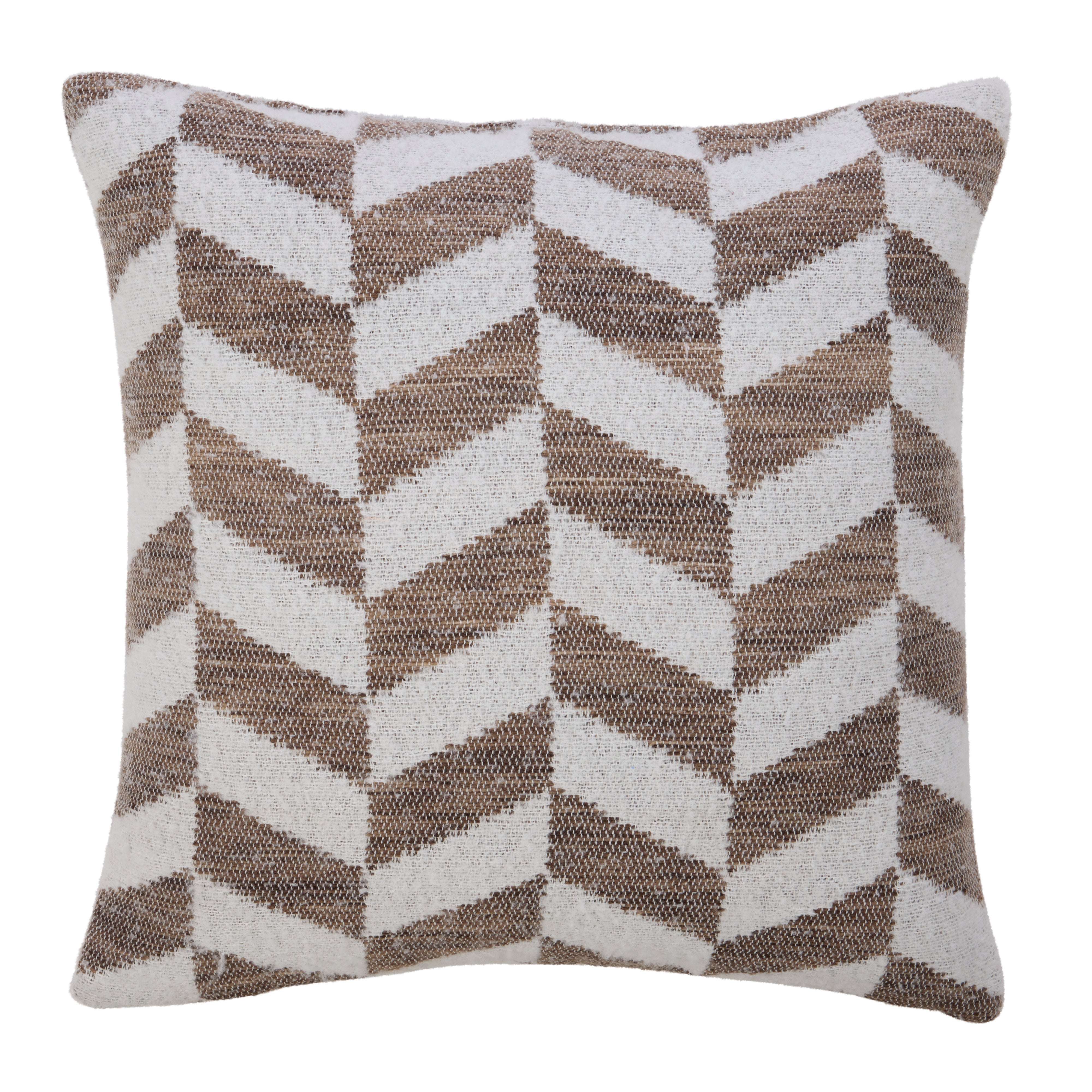 Academy Kaden European Cushion Taupe & White