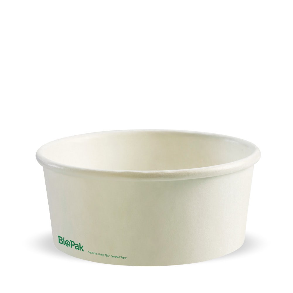 BioPak 750ml Medium White BioBowl