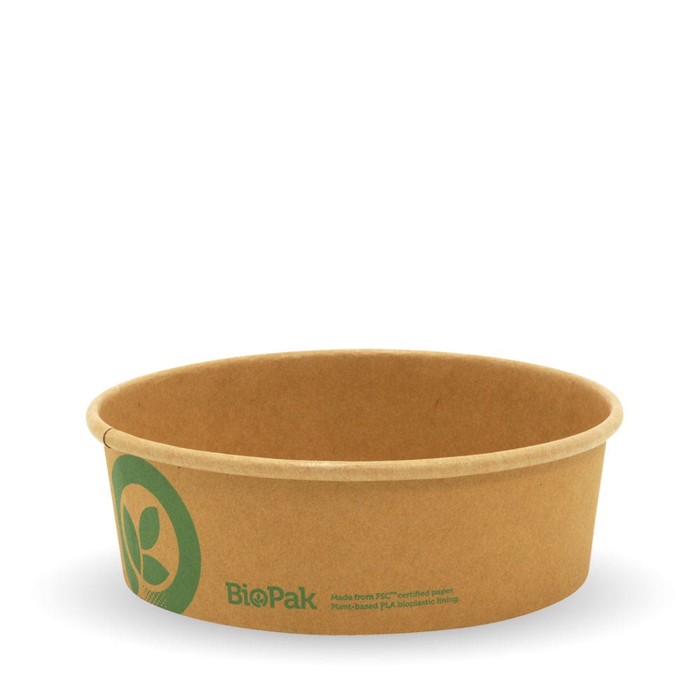 BioPak 500ml Small Kraft BioBowl