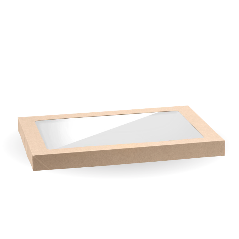 BioPak Medium BioBoard Catering Tray PLA Window Lid