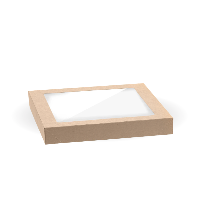 BioPak Small BioBoard Catering Tray PLA Window Lid