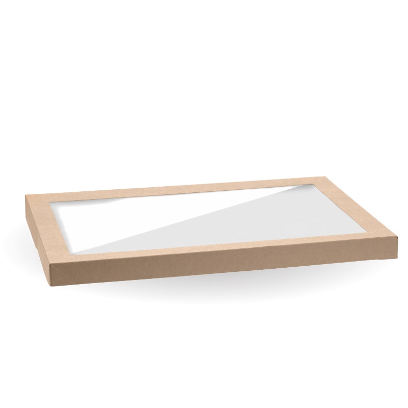 BioPak Extra Large BioBoard Catering Tray PLA Window Lid