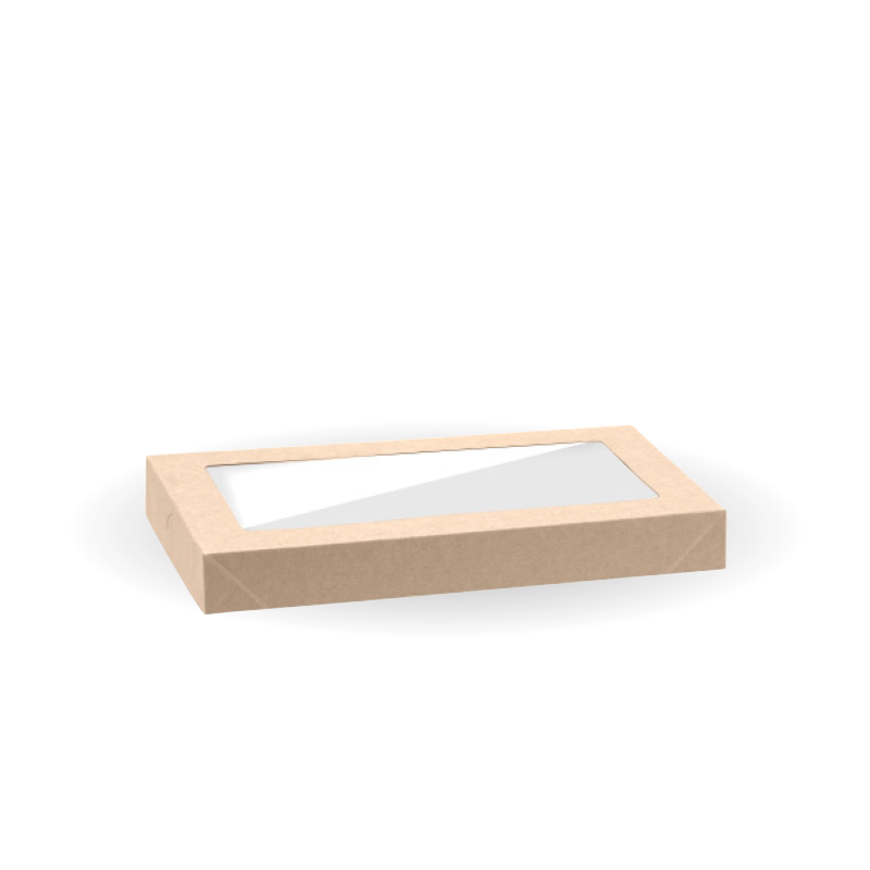 BioPak Extra Small BioBoard Catering Tray PLA Window Lid